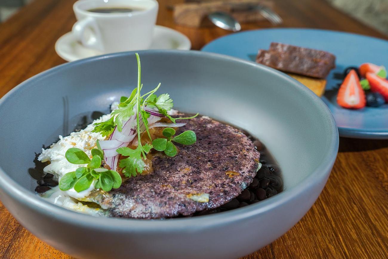 Hotel Makaaba Eco-Boutique บากาลาร์ ภายนอก รูปภาพ Blue corn atole